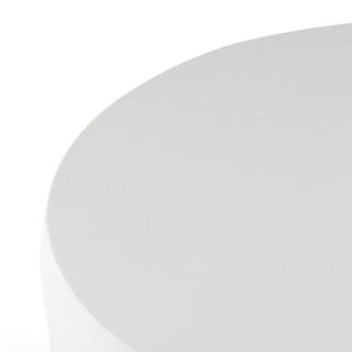 Basil Outdoor End Table-Matte White