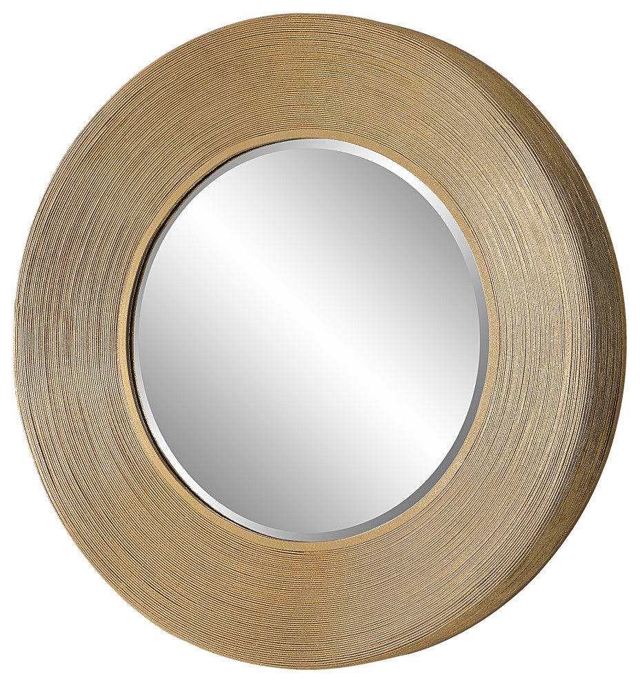 Uttermost 09801 Archer Gold Wire Round Mirror