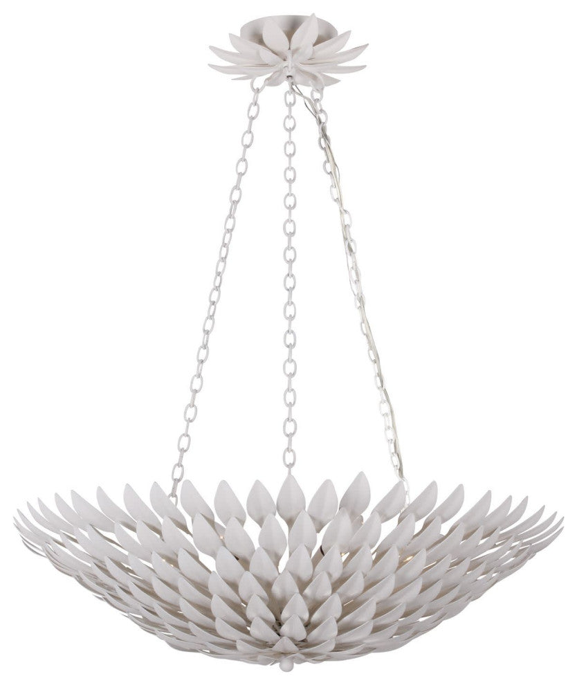 Crystorama Lighting Group 517 Broche 25"W 6 Light Chandelier - Matte White