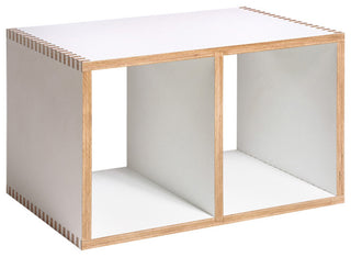 Modular Wood Shelving Cubes, Stackable B Boxes by  Offi, White