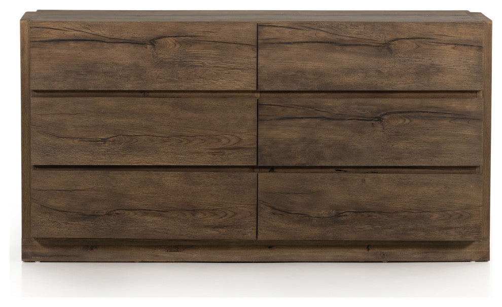 Perrin 6 Drawer Dresser, Rustic Fawn