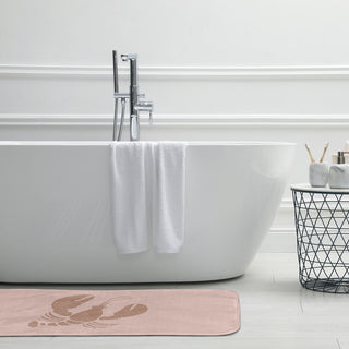 34" x 21" Lobster Bathmat, Mauve