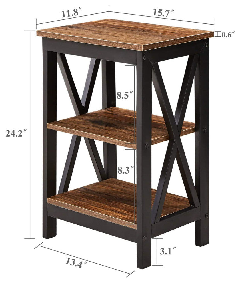 Durable 4 Bin-Type Drawers Wooden Free Standing Storage Cabinet