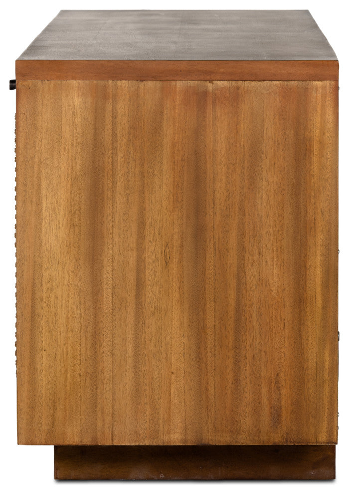 Macklin Media Console-Light Mahogany