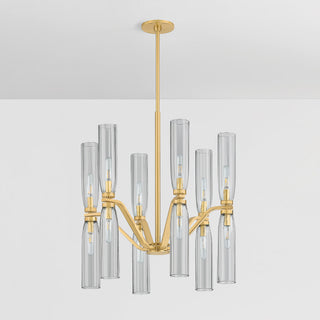Hudson Valley Lighting Harpswell Chandelier, Aged Brass