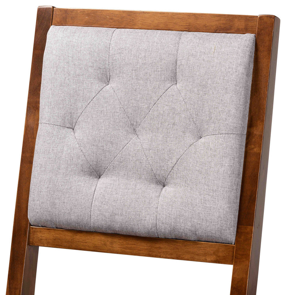 Lakenya Modern 2-Piece Bar Stools, Gray