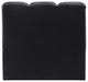 Arc Upholstered Modular Component, Black, 1-Piece: Straight Chair, Velvet