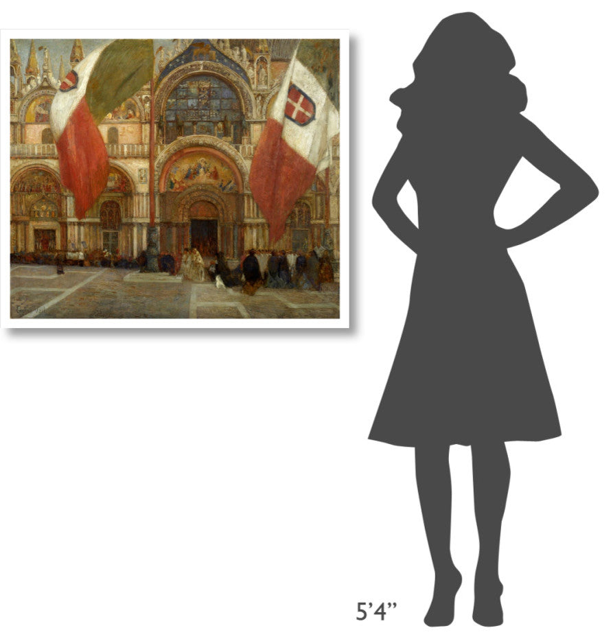 "Jour de fÃªte Ã  Venise, ca. 1904" Print by Eugene Lawrence Vail, 38"x33"