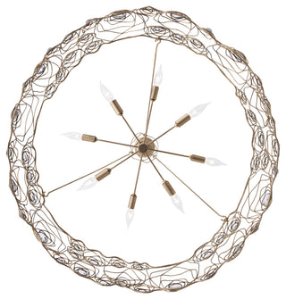 Varaluz 500C08 Ethereal Rose 8 Light 40"W Abstract Drum - Havana Gold Ombre