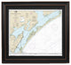 Nautical Chart, Matagorda Light to Aransas Pass, Framed