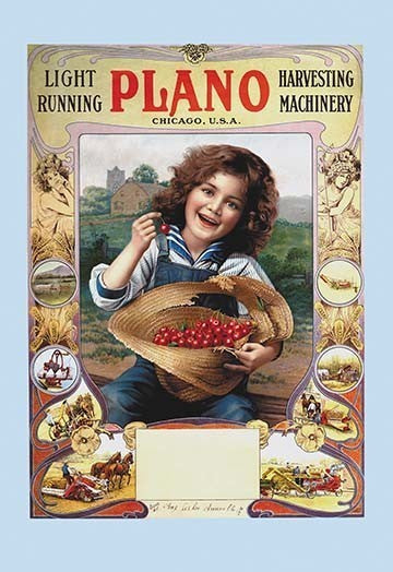 Plano Harvesting Machinery - Fine Art Giclee Print 24" x 36"