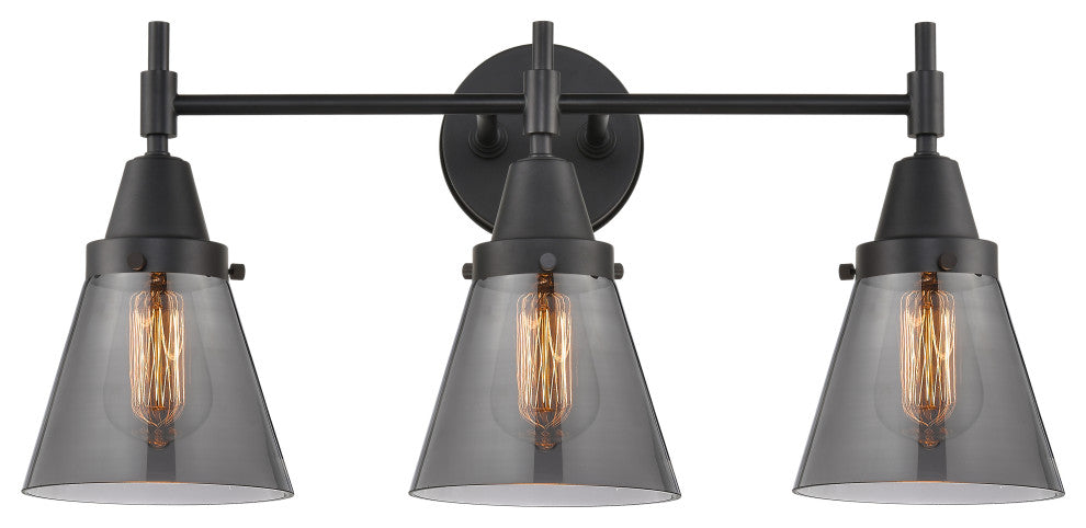 INNOVATIONS LIGHTING 447-3W-BK-G63 Caden 3 Light 26 inch Bath Vanity Light