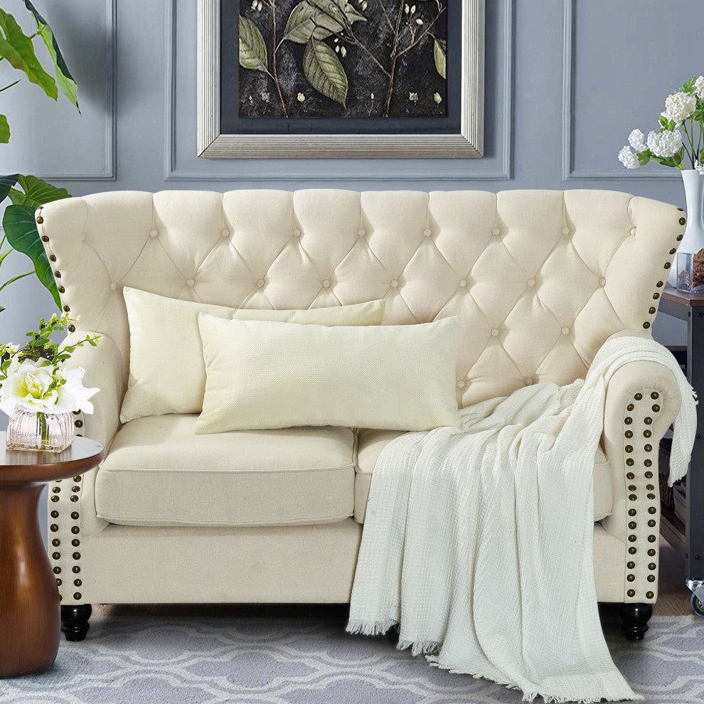 Milliken Plush Pillow Shell 2 Piece Set, Angora, 14" X 26"