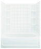 Sterling Ensemble 60.25"x42"x74.25" Vikrell Right-Hand Bath, White