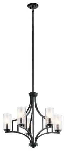 Chandelier 5-Light, Distressed Black
