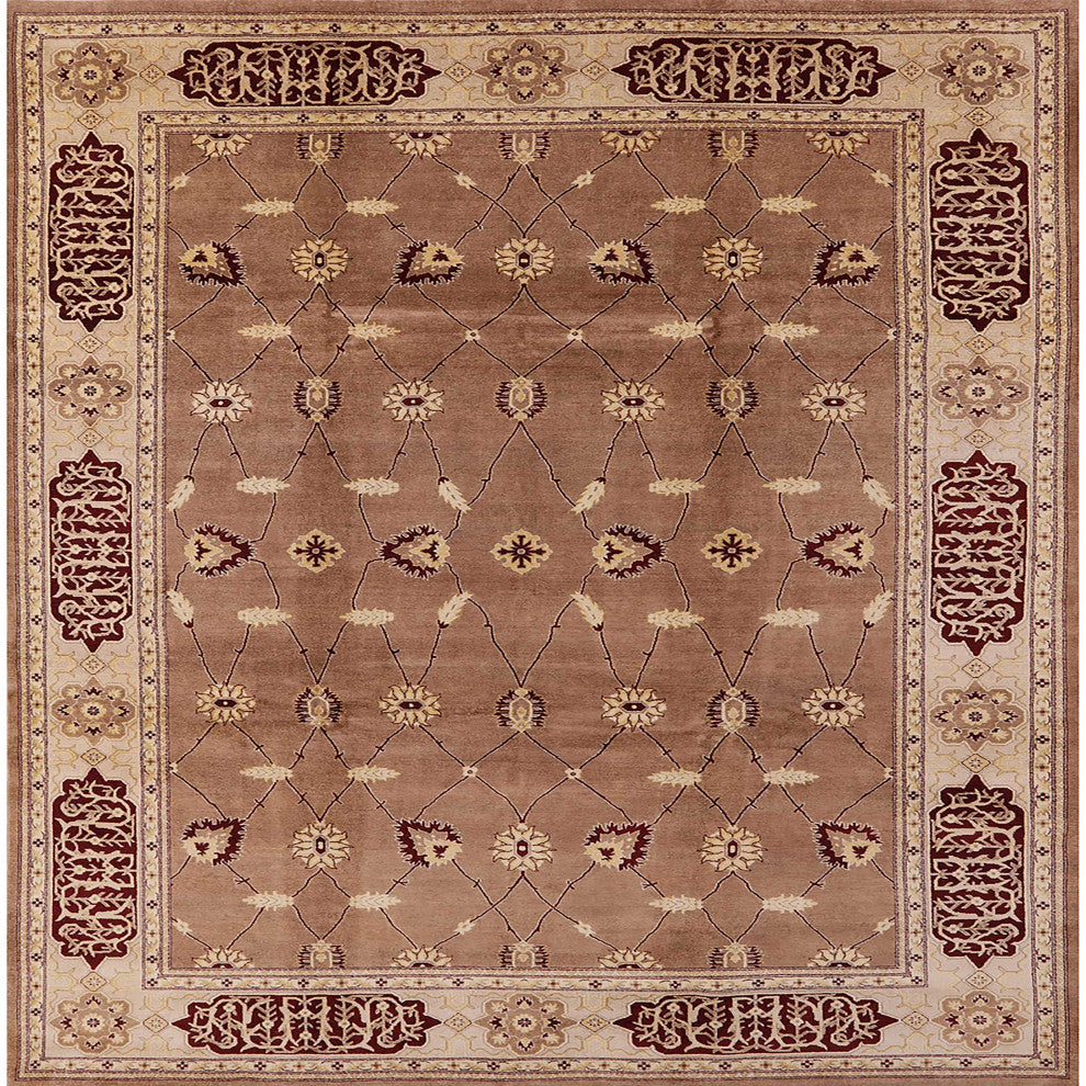 Ahgly Company Indoor Square Mid-Century Modern Area Rugs, 8' Square