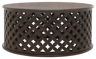Safavieh Kaydix Round Coffee Table, Brown, Brown