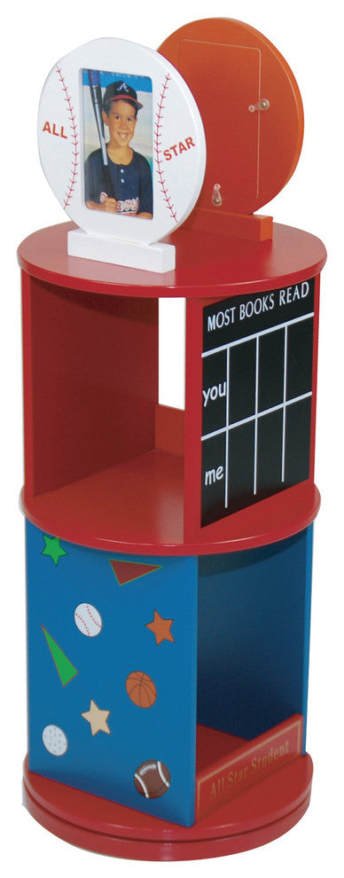 Revolving Bookcase, All Star Sports