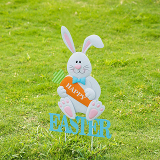 30"H Easter Metal Bunny Yard Stake