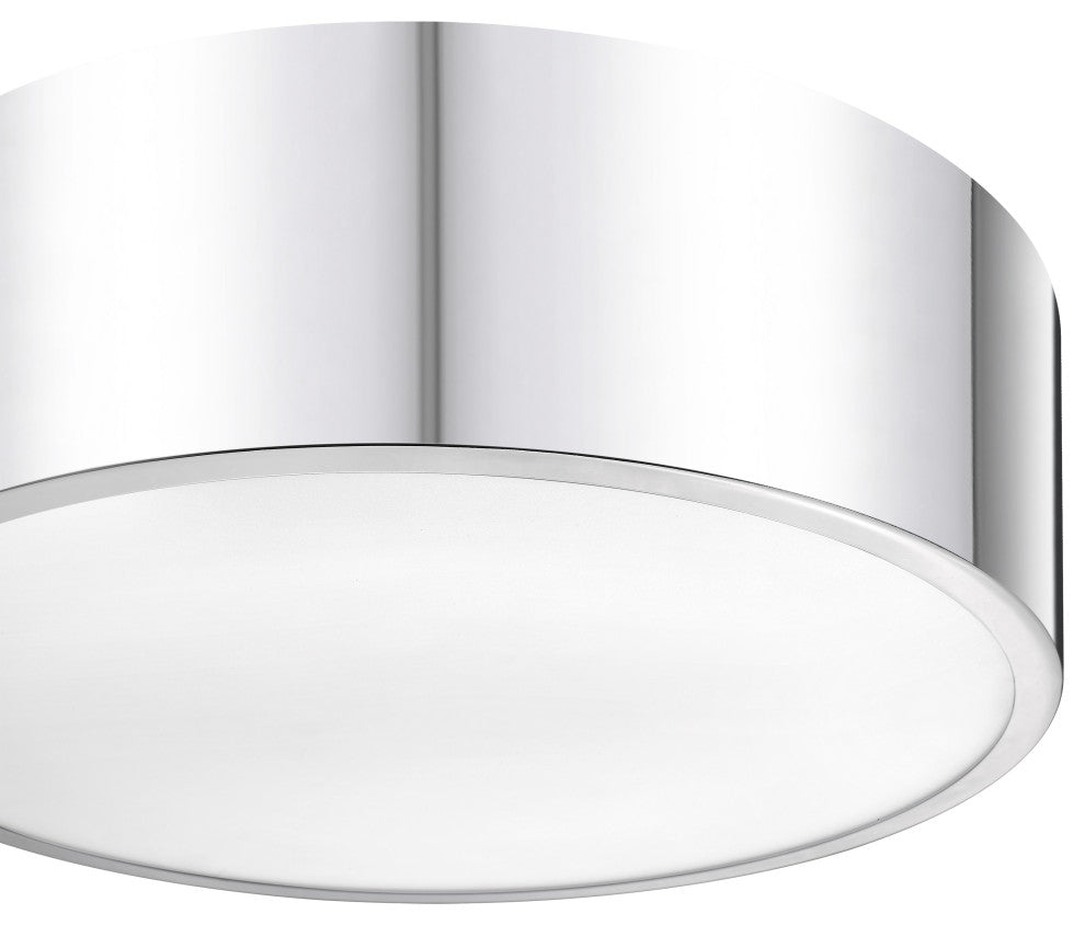 Zlite 2302F3-CH 3-Light Flush Mount, Chrome