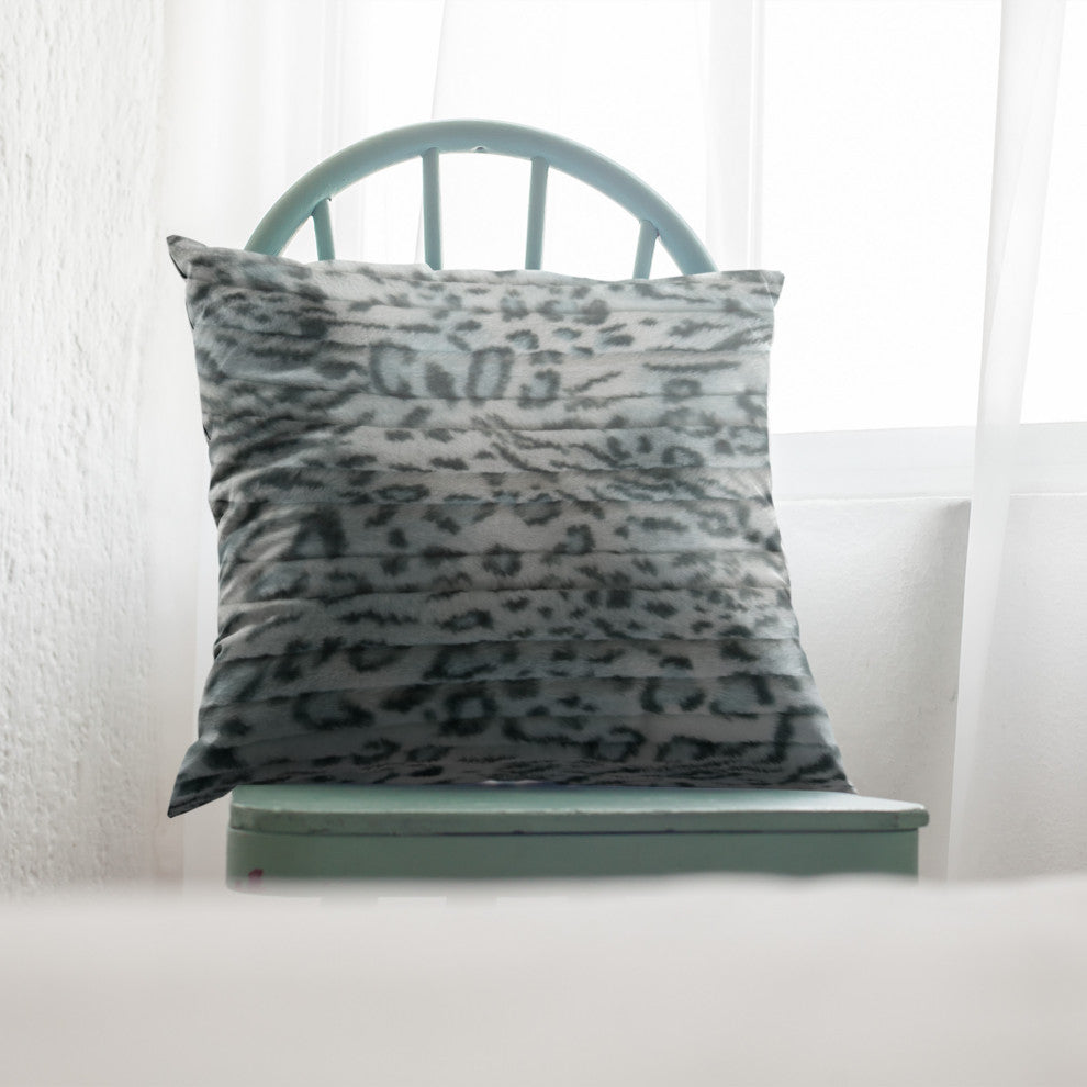 Plutus Green Luxe Lash Faux Fur Luxury Throw Pillow, Green, 20" x 26" Standard