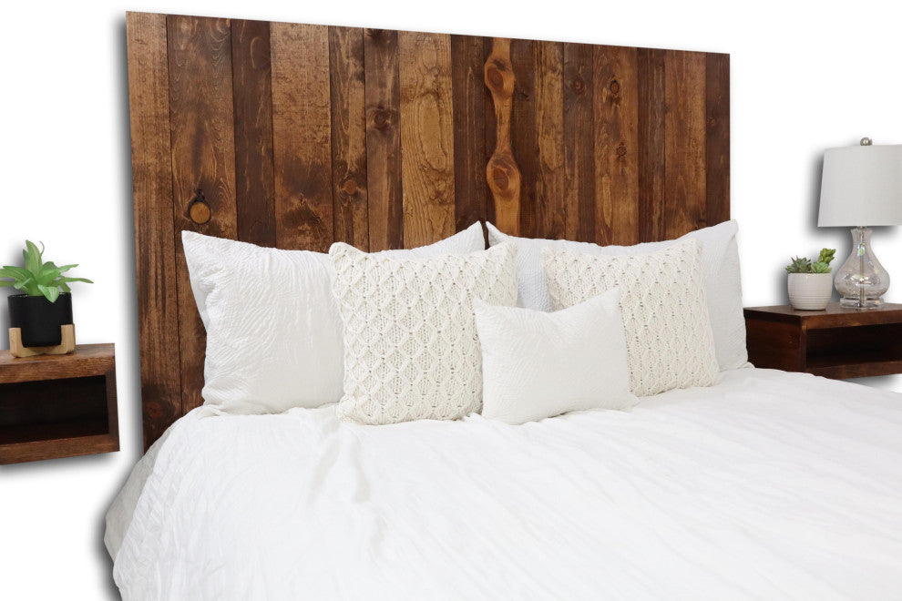 Handcrafted Headboard, Hanger Style, Foxy Brown, King