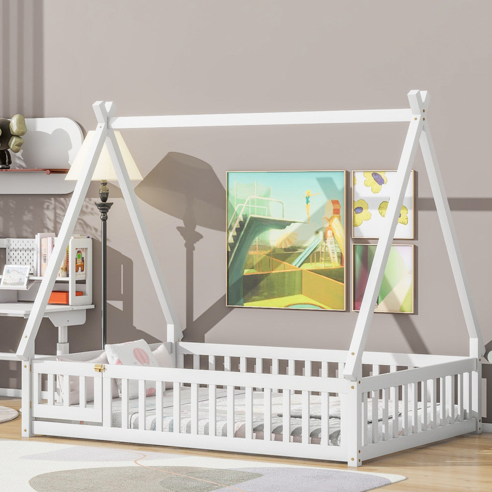 Gewnee Full Tent-shaped Floor Bed