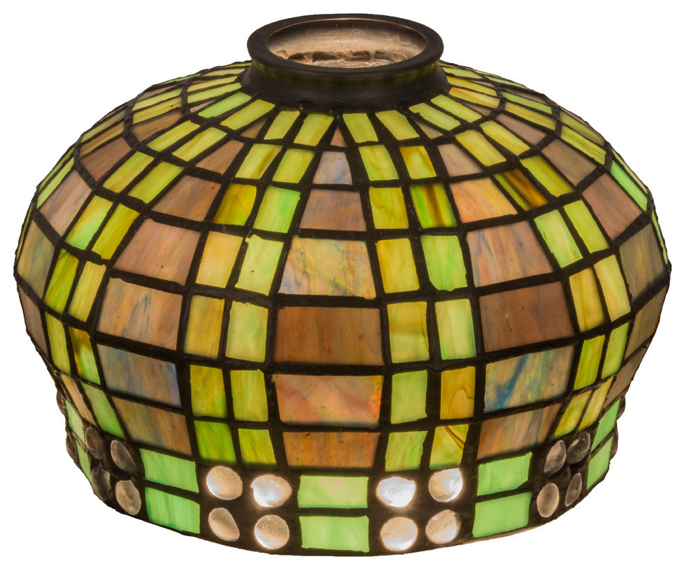 7W Jeweled Basket Shade