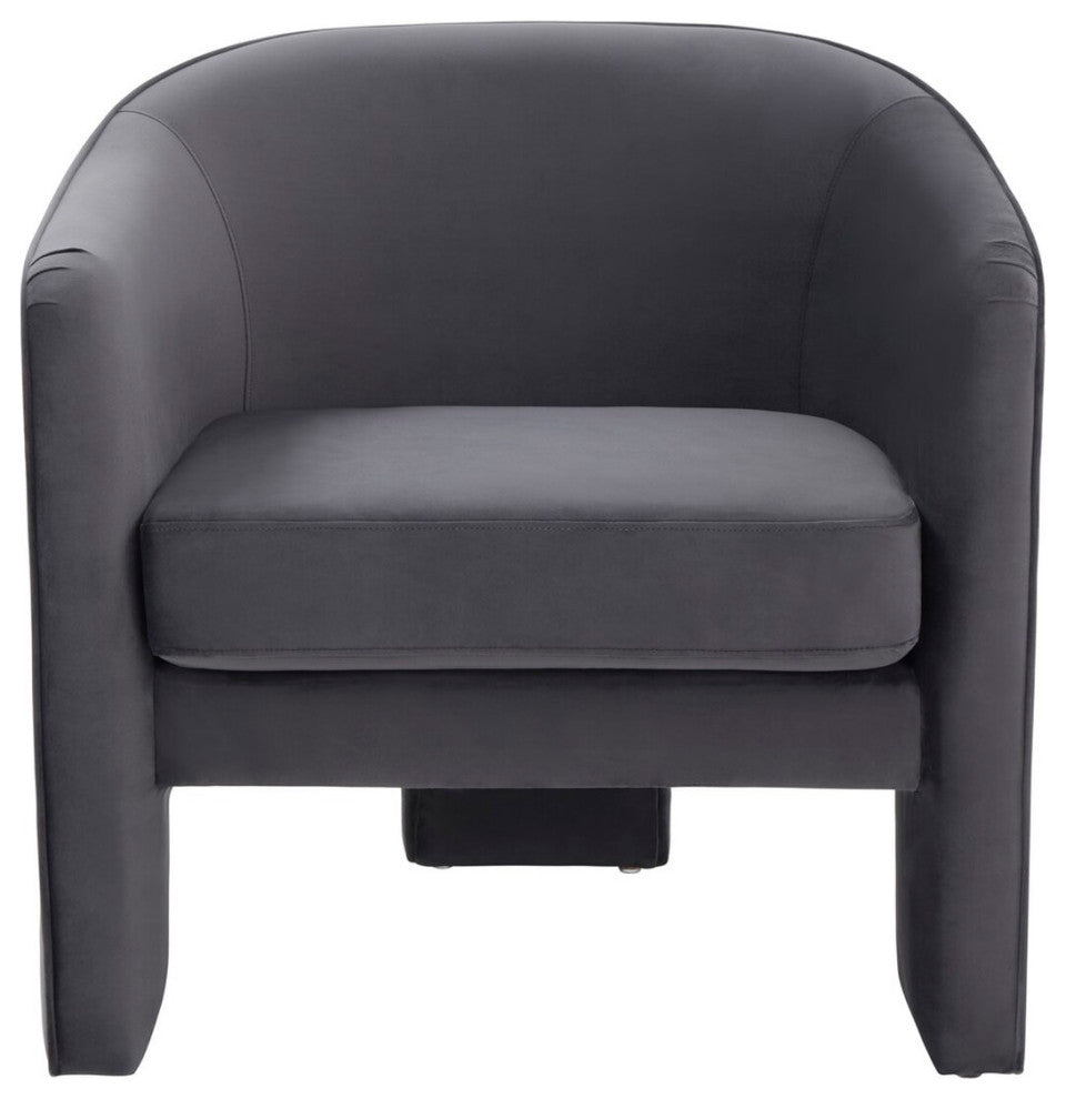 Safavieh Couture Londyn Upholstered Accent Chair, Dark Grey
