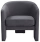 Safavieh Couture Londyn Upholstered Accent Chair, Dark Grey
