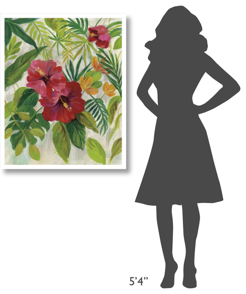 "Tropical Jewels I v2 Crop" Digital Paper Print by Silvia Vassileva, 30"x37"