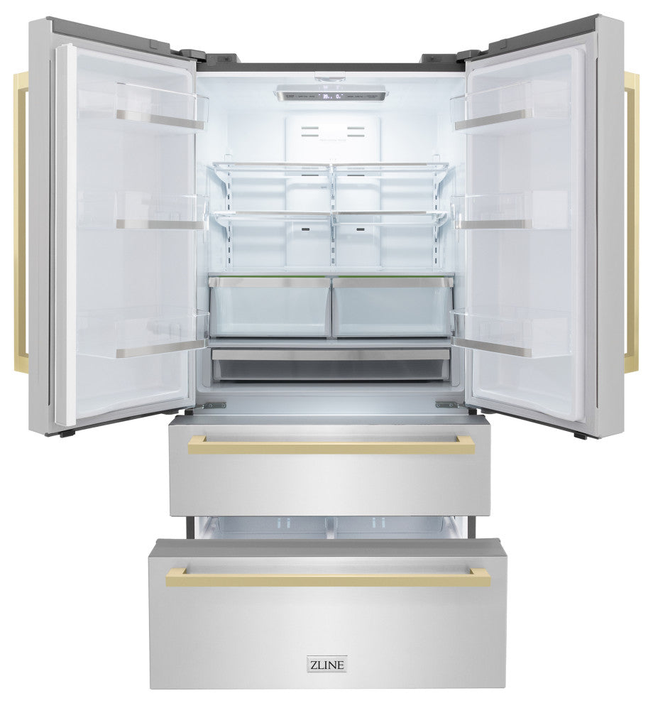 ZLINE Refrigerator With Ice Maker, Stainless RFMZ-36-FCB