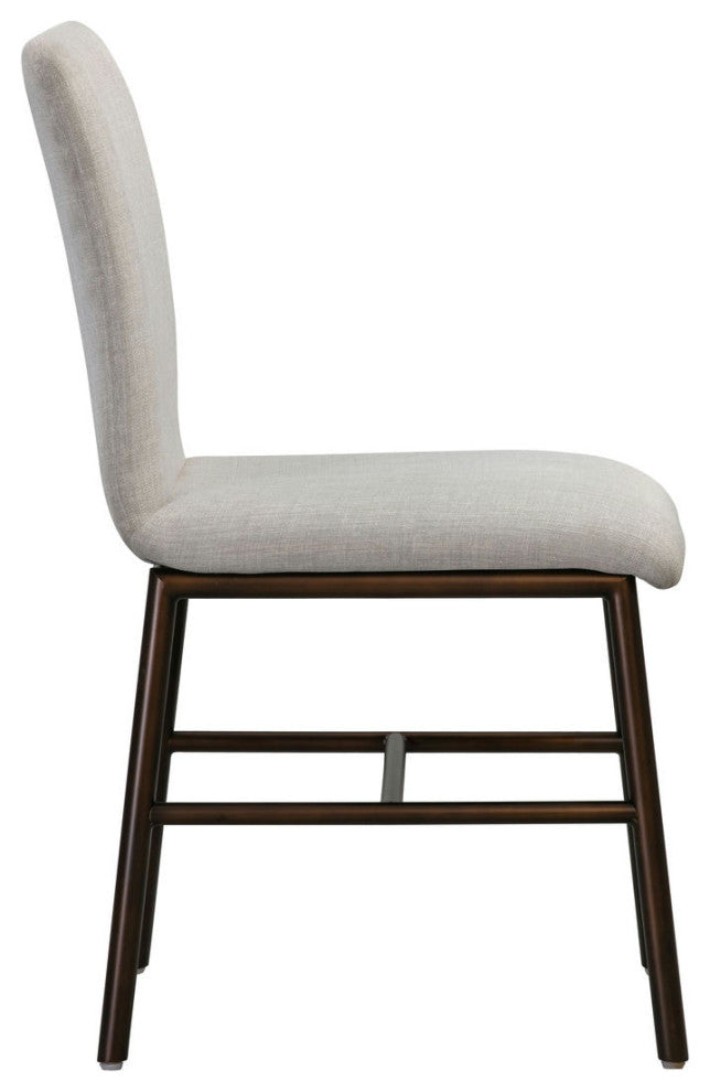 TOV Furniture Bushwick Taupe Upholstered Dining Chair (Set of 2)