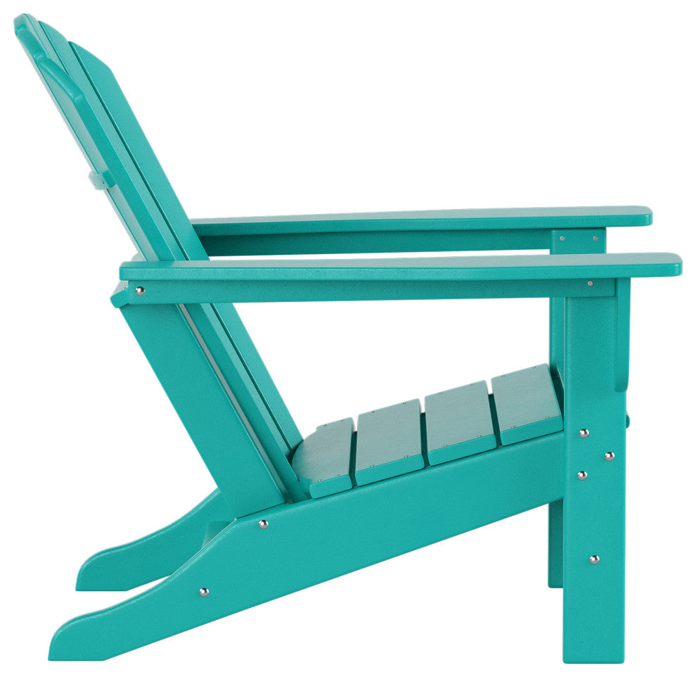 WestinTrends 2PC Outdoor Patio Adirondack Chair Set, Fire Pit Chairs, Turquoise