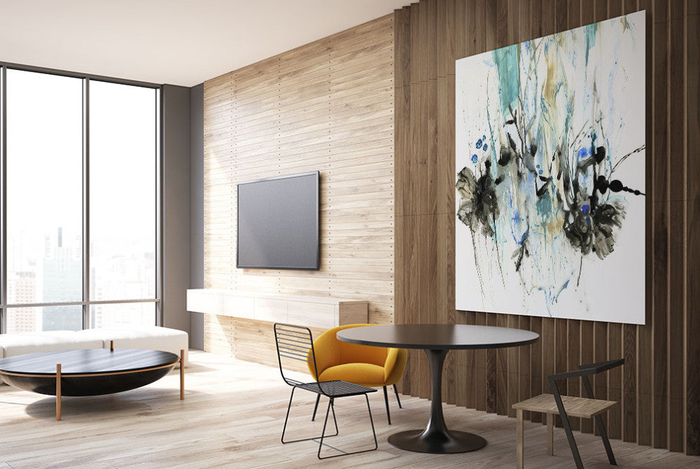 "Water Splash II" Fine Art Giant Canvas Print, 54"x54"