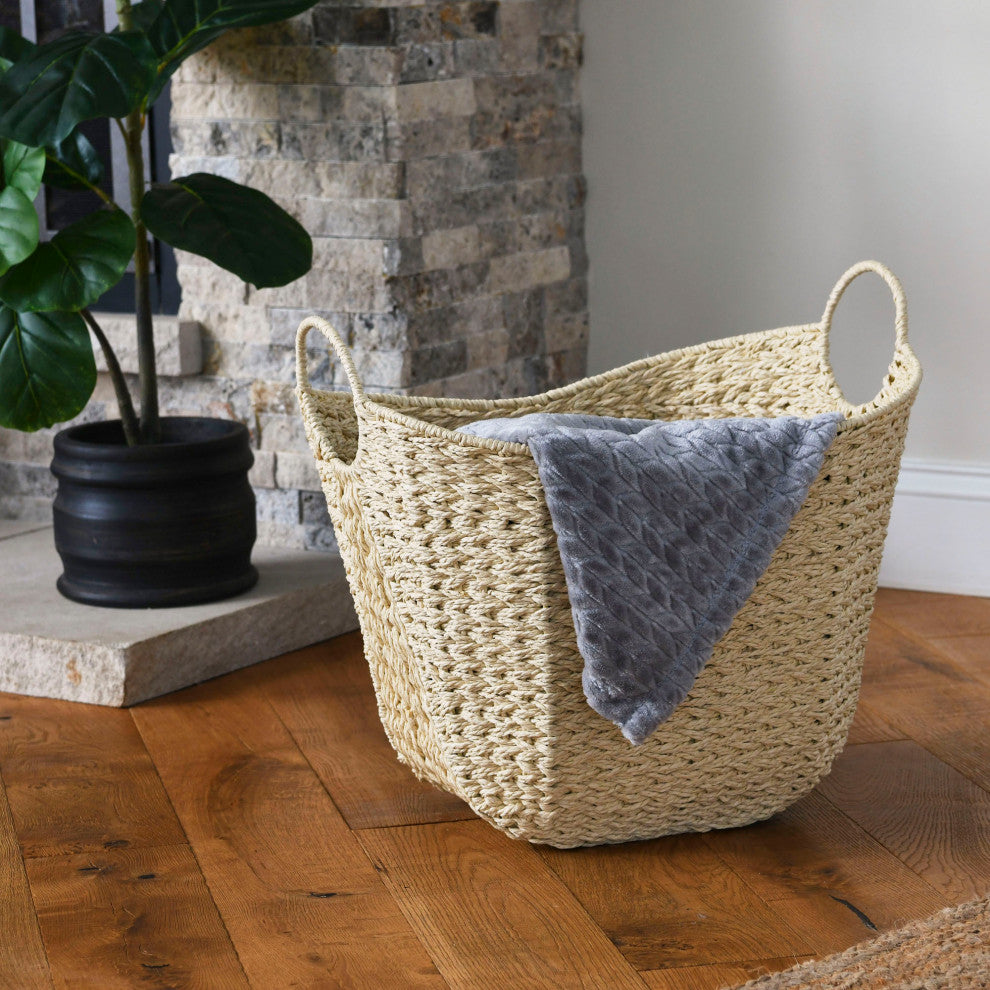 Paper Rope Basket With Handles