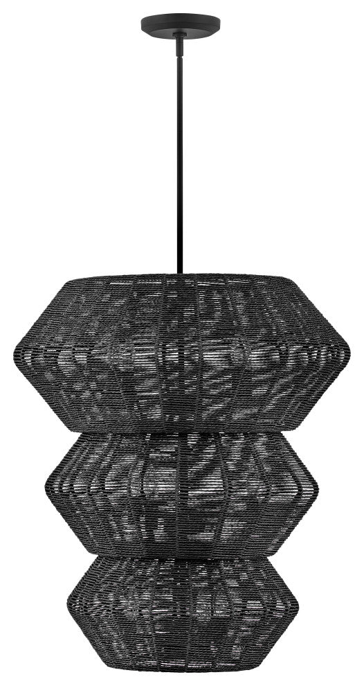 Hinkley Luca Double Extra Large Multi Tier Chandelier, Black