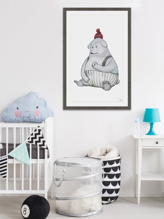 "Donutaholic" Framed Painting Print, 24"x36"