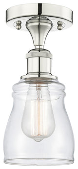 Innovations Ellery 1 4.75" Semi-Flush Mount Polished Nickel