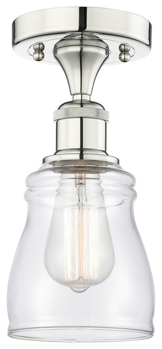 Innovations Ellery 1 4.75" Semi-Flush Mount Polished Nickel