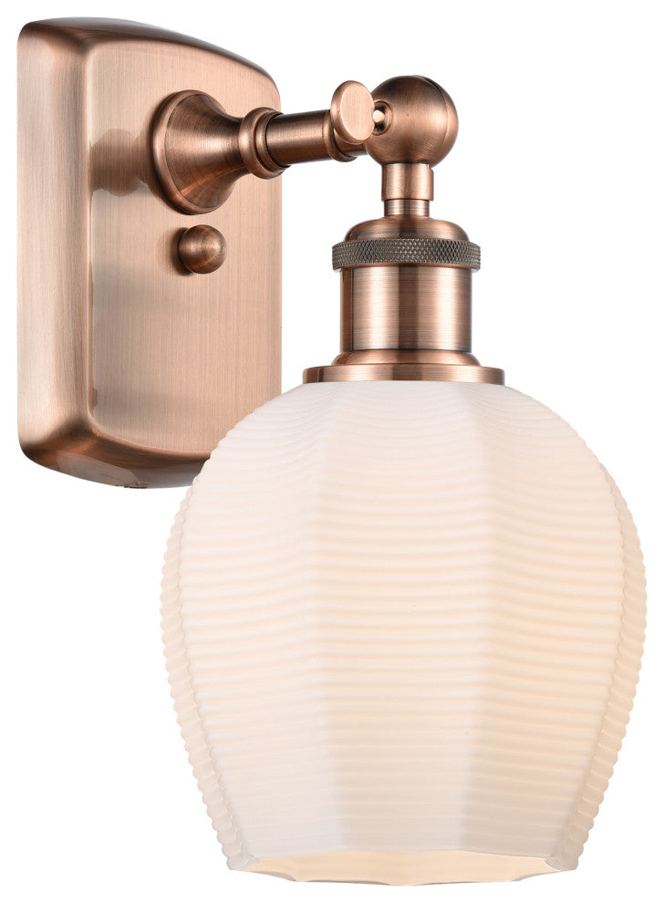 Innovations 516-1W-AC-G461-6-LED 1 Light 5.75" Sconce, Antique Copper