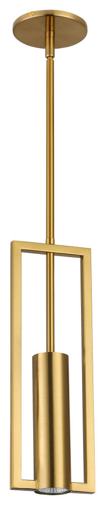 Pauline Modern 1 Light Aged Brass Metal Pendant