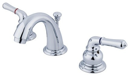 Kingston Brass Widespread Bathroom Faucet With Retail Pop-Up, Polished Chrome