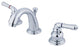 Kingston Brass Widespread Bathroom Faucet With Retail Pop-Up, Polished Chrome