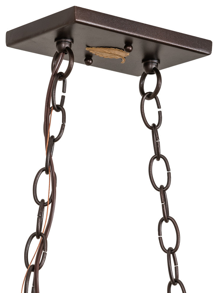 33 Long Leaping Trout Oblong Pendant