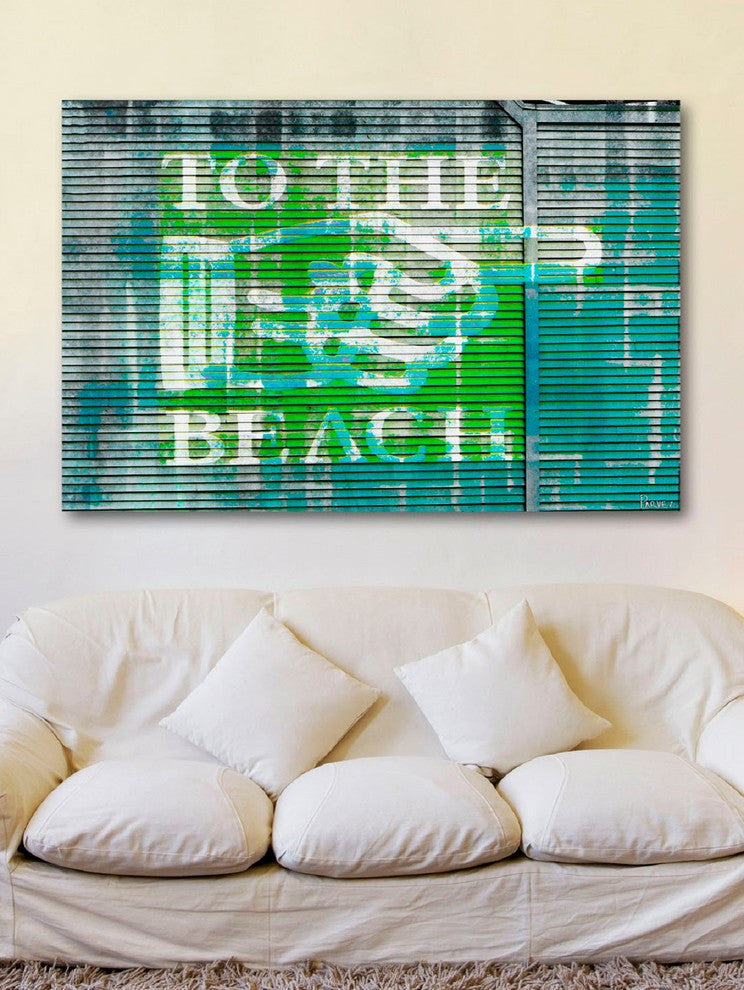 "To the Beach" Fine Art Canvas Print, 24"x16"