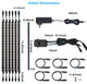 Motion Activated Under Cabinet LED Strips Light Kit, Daylight, 6pcs