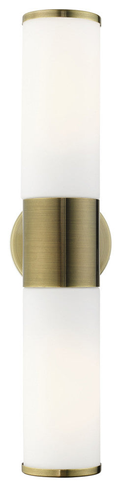 Antique Brass Contemporary, Minimal, Urban, Clean Vanity Sconce