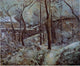 Camille Pissarro La Sente des Pouillsux Pontoise Effet de Niege Wrapped Canvas