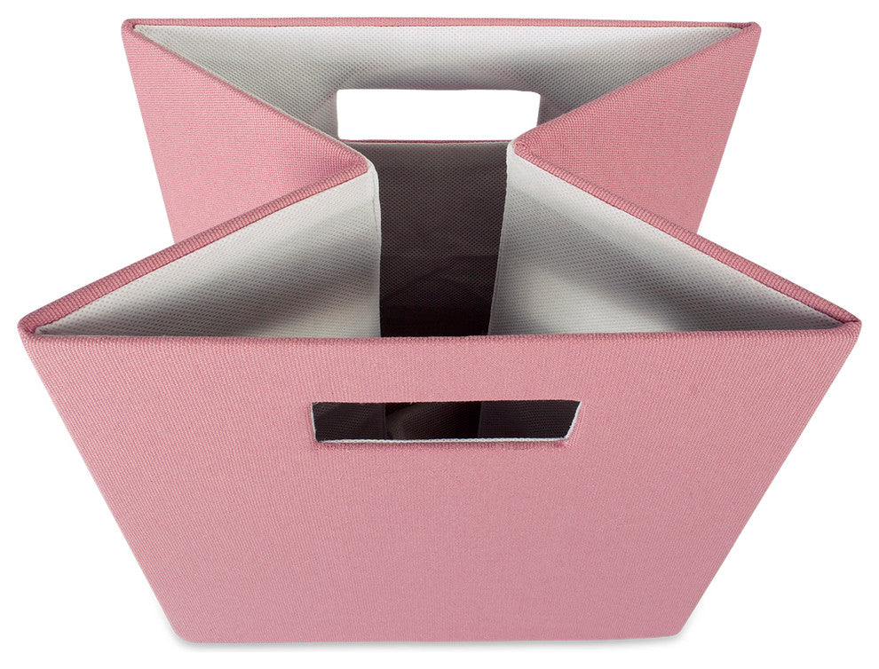 DII Polyester Cube Solid Rose Square 11x11x11"